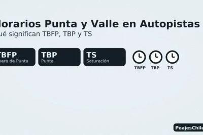 Horarios punta y valle en autopistas: qué significan TBFP, TBP y TS — banner informativo