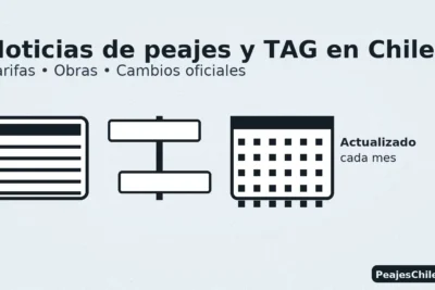 Noticias de peajes y TAG en Chile: tarifas, obras y cambios oficiales — resumen actualizado del año