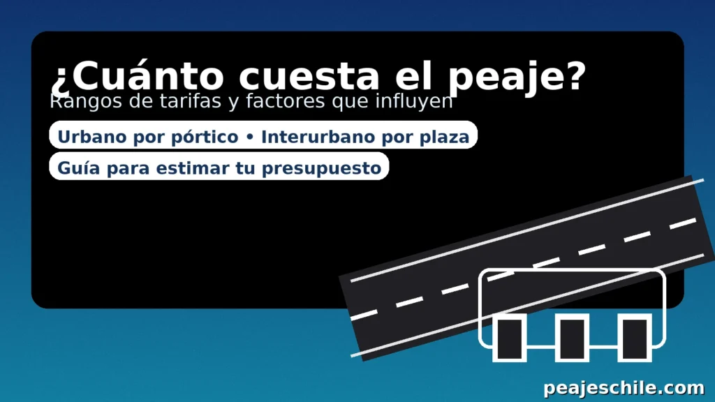 Cuánto cuesta el peaje? Rangos de tarifas y factores que influyen