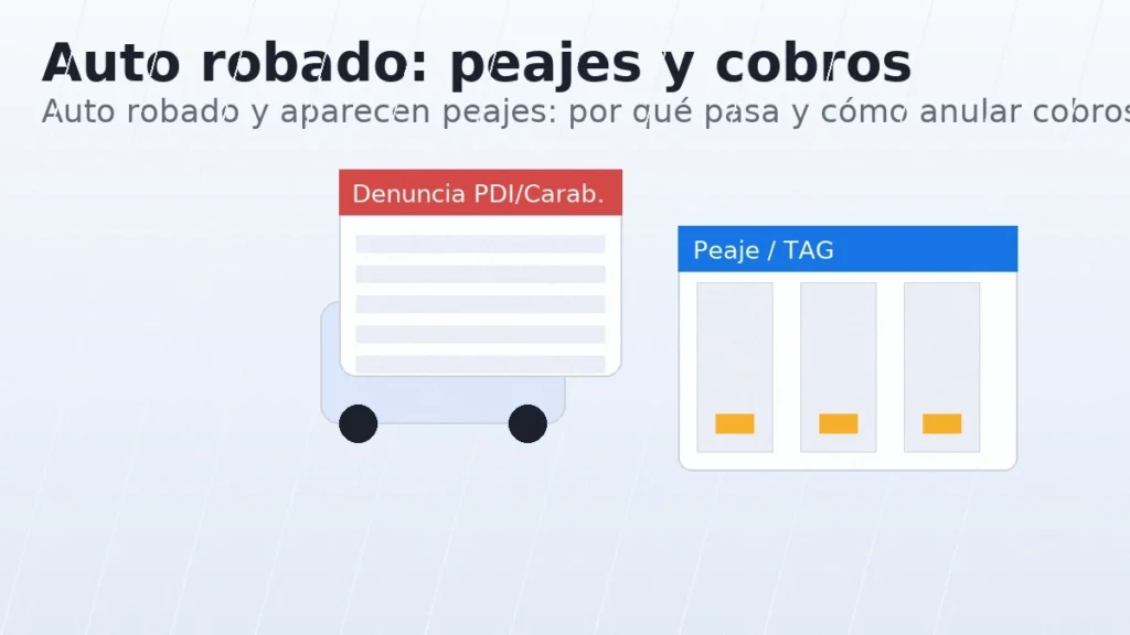 Auto robado y cobros de peajes: guía para anular tránsitos no autorizados en Chile