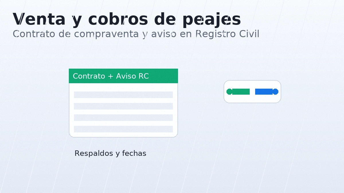 Contrato de compraventa y aviso de venta en el Registro Civil: respaldos clave