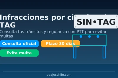 Infracciones por circular sin TAG: consulta tus tránsitos y regulariza con PTT para evitar multas – peajeschile.com