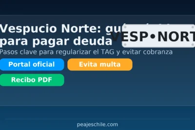 Vespucio Norte: guía rápida para pagar deuda TAG — pasos clave y enlaces oficiales – peajeschile.com