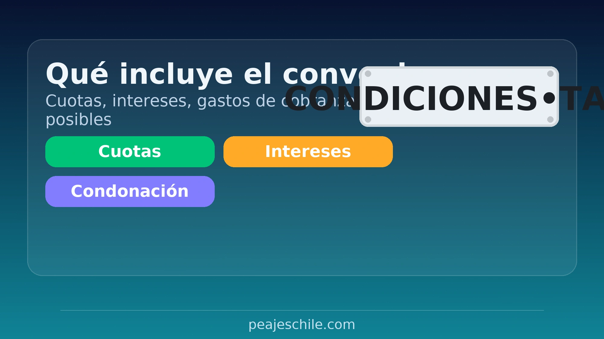 Qué incluye un convenio de repactación TAG: cuotas, intereses, gastos y posibles condonaciones – peajeschile.com