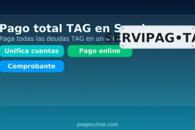 Pago total TAG en Servipag: paga todas tus deudas TAG en un solo lugar con tu RUT – peajeschile.com