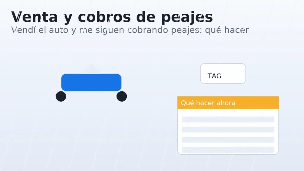 Vendí el auto y me siguen cobrando peajes: pasos para cortar cobros en Chile